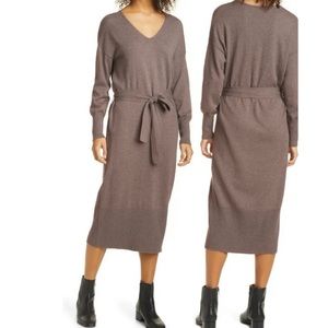 Rails Margot cashmere blend sweater dress in latte NWT size medium